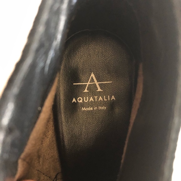 Aquatalia Farin Black Suede Weatherproof Bootie Size 5.5 - Picture 14 of 14